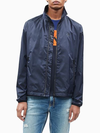 Calvin Klein Ruhák HU280135 | Calvin Klein Nylon Zip Up Férfi Dzseki Kék / Fekete